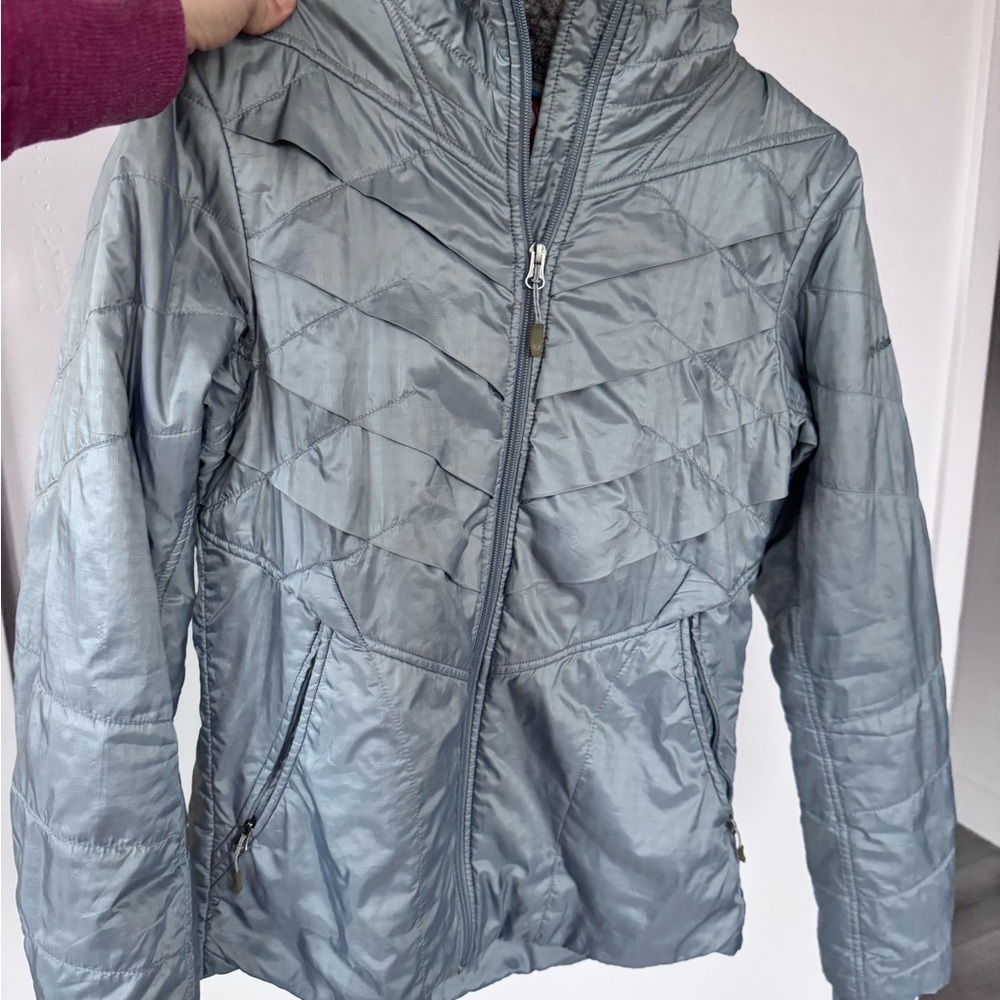 Columbia Metallic Gray Quilted Jacket